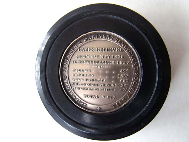 An Admiral Lord Horatio Nelson commemorative snuff box issued by the SHIPWRECKED FISHERMENS & MARINERS BENEVOLENT SOCIETY" September 30, 1843. — image 2